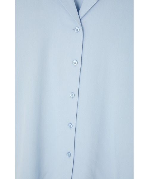 MOUSSY（マウジー）の「OVERSIZED NOTCH COLLAR シャツ（シャツ/ブラウス・レディース・ブラック/ライトブルー/キナリ・FREE）」の11枚目の写真