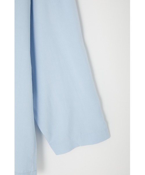 MOUSSY（マウジー）の「OVERSIZED NOTCH COLLAR シャツ（シャツ/ブラウス・レディース・ブラック/ライトブルー/キナリ・FREE）」の12枚目の写真