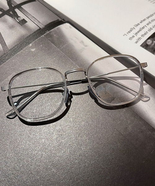 apres jour mignon（アプレジュールミニョン）の「【apres jour mignon×ARIAZ】細フレームメガネ（メガネ・レディース・ブラック/シルバー/ライトブラウン・ONESIZE）」の3枚目の写真