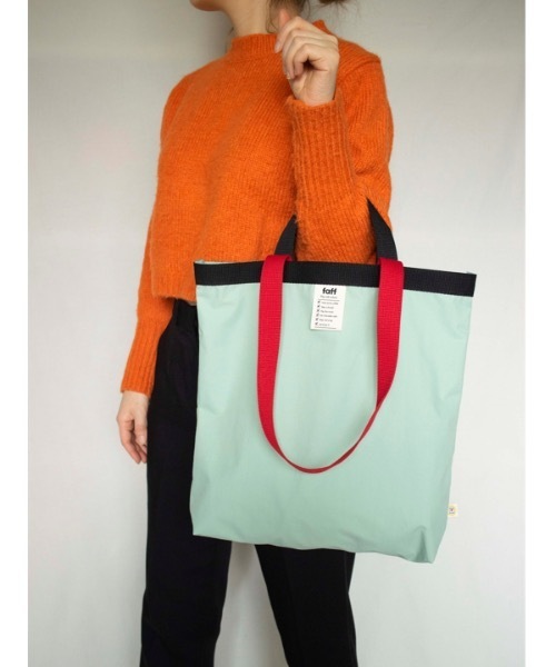 faff（ファフ）の「【faff 】ファボバッグ / Fav bag（トートバッグ・レディース・ライトホワイト/ミント/ピンクベージュ・31.5cm）」の6枚目の写真