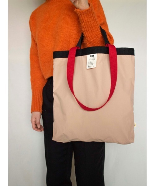faff（ファフ）の「【faff 】ファボバッグ / Fav bag（トートバッグ・レディース・ライトホワイト/ミント/ピンクベージュ・31.5cm）」の8枚目の写真