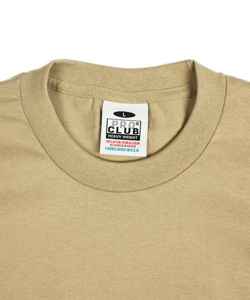 PRO CLUB (プロクラブ)の「PRO CLUB ヘビーウェイト クルーネック 半袖 Tシャツ(Tシャツ/カットソー・メンズ・ブラック/カーキ/ホワイト/ブラウン/ブルー・MEDIUM/X-LARGE/LARGE/XX-LARGE)」の14枚目の写真