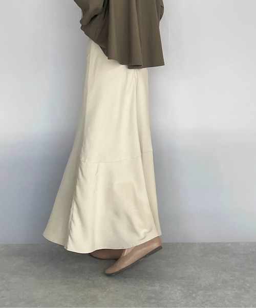 PICCIN（ピッチン）の「パネルマーメイドスカート（スカート・レディース・ベージュ/ターコイズブルー/レッド・M）」の6枚目の写真