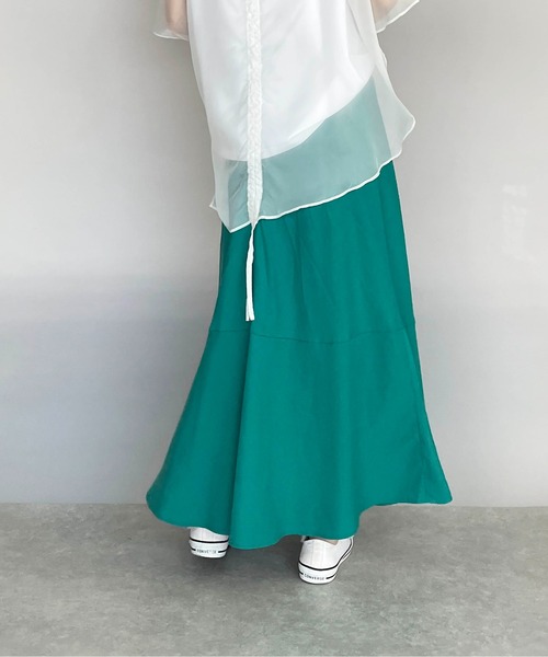 PICCIN（ピッチン）の「パネルマーメイドスカート（スカート・レディース・ベージュ/ターコイズブルー/レッド・M）」の17枚目の写真