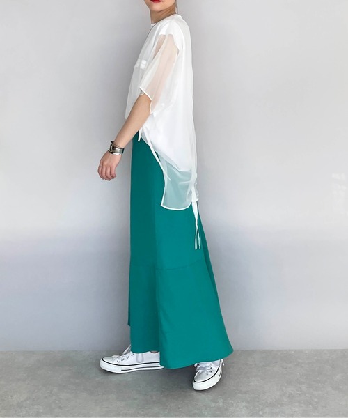 PICCIN（ピッチン）の「パネルマーメイドスカート（スカート・レディース・ベージュ/ターコイズブルー/レッド・M）」の20枚目の写真