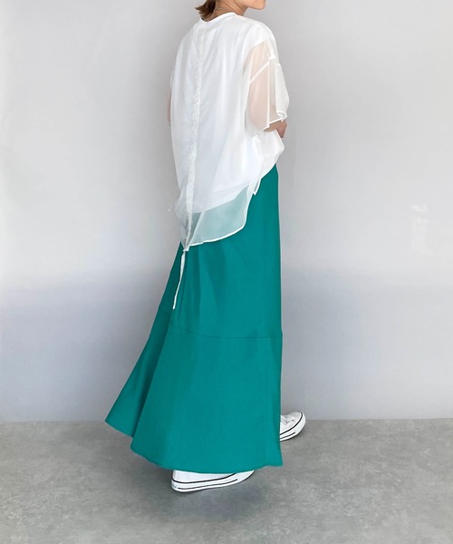 PICCIN（ピッチン）の「パネルマーメイドスカート（スカート・レディース・ベージュ/ターコイズブルー/レッド・M）」の21枚目の写真