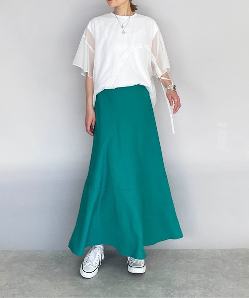 PICCIN（ピッチン）の「パネルマーメイドスカート（スカート・レディース・ベージュ/ターコイズブルー/レッド・M）」の19枚目の写真