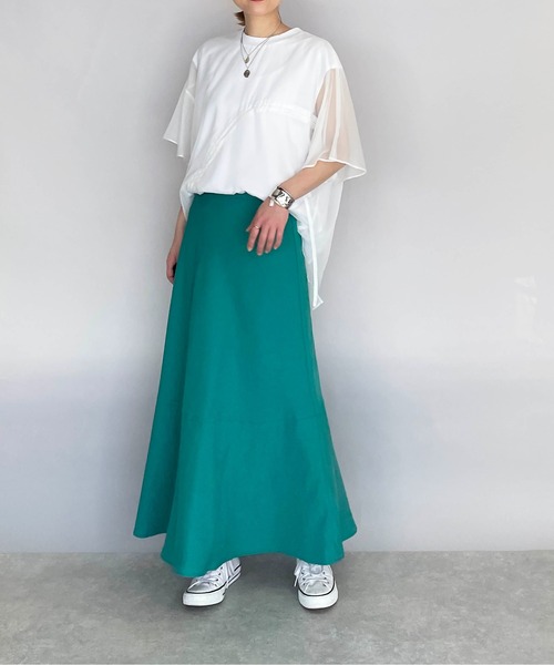 PICCIN（ピッチン）の「パネルマーメイドスカート（スカート・レディース・ベージュ/ターコイズブルー/レッド・M）」の22枚目の写真