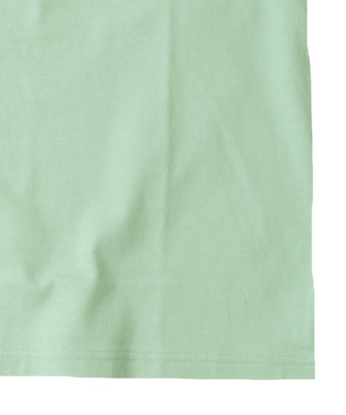 GLAZOS(グラソス)の「天竺・ドロップショルダーネームポケット半袖Tシャツ(Tシャツ/カットソー・キッズ・ライトグリーン/ブラック/オフホワイト/パープル・170cm/140cm/160cm/150cm/130cm)」の15枚目の写真