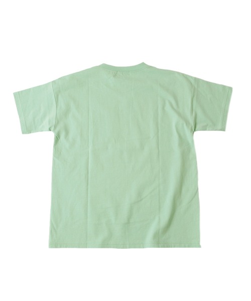 GLAZOS(グラソス)の「天竺・ドロップショルダーネームポケット半袖Tシャツ(Tシャツ/カットソー・キッズ・ライトグリーン/ブラック/オフホワイト/パープル・170cm/140cm/160cm/150cm/130cm)」の16枚目の写真