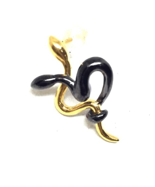 gunda,gunda/ガンダ/LABYRINTH PIERCE(BLK×GLD)/ラビリンスピアス(ブラック×ゴールド) WEAR