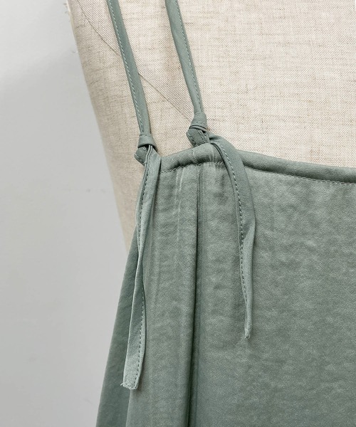 PICCIN（ピッチン）の「サイドギャザーキャミワンピース（ワンピース・レディース・ブラック/サックスブルー/ライトグリーン・M）」の22枚目の写真