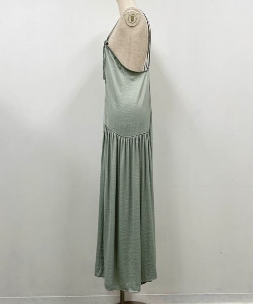 PICCIN（ピッチン）の「サイドギャザーキャミワンピース（ワンピース・レディース・ブラック/サックスブルー/ライトグリーン・M）」の19枚目の写真