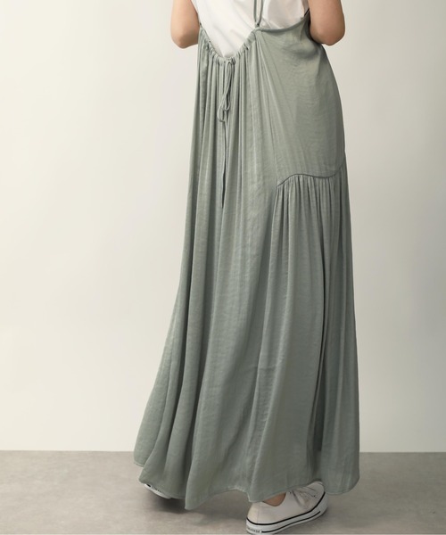 PICCIN（ピッチン）の「サイドギャザーキャミワンピース（ワンピース・レディース・ブラック/サックスブルー/ライトグリーン・M）」の14枚目の写真