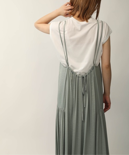PICCIN（ピッチン）の「サイドギャザーキャミワンピース（ワンピース・レディース・ブラック/サックスブルー/ライトグリーン・M）」の13枚目の写真
