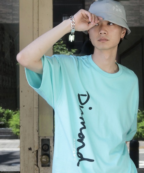 Lulu ＆ Arnie（るるあんどあーにー）の「Diamond Supply Co. / ダイアモンドサプライ スクリーンプリント クルーネック 半袖 Tシャツ（Tシャツ/カットソー・メンズ・ブラック/グリーン・MEDIUM/LARGE/X-LARGE）」の3枚目の写真