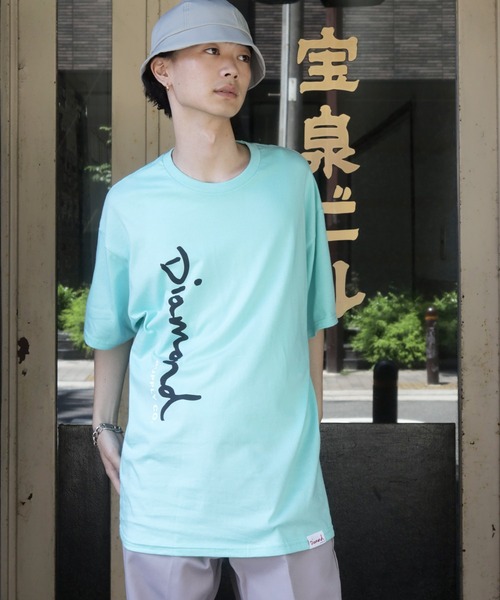 Lulu ＆ Arnie（るるあんどあーにー）の「Diamond Supply Co. / ダイアモンドサプライ スクリーンプリント クルーネック 半袖 Tシャツ（Tシャツ/カットソー・メンズ・ブラック/グリーン・MEDIUM/LARGE/X-LARGE）」の4枚目の写真