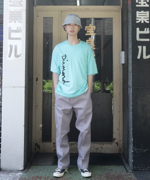 Lulu ＆ Arnie（るるあんどあーにー）の「Diamond Supply Co. / ダイアモンドサプライ スクリーンプリント クルーネック 半袖 Tシャツ（Tシャツ/カットソー・メンズ・ブラック/グリーン・MEDIUM/LARGE/X-LARGE）」の5枚目の写真