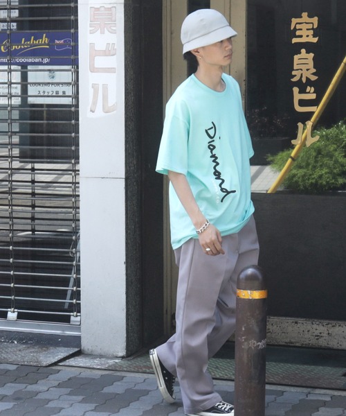 Lulu ＆ Arnie（るるあんどあーにー）の「Diamond Supply Co. / ダイアモンドサプライ スクリーンプリント クルーネック 半袖 Tシャツ（Tシャツ/カットソー・メンズ・ブラック/グリーン・MEDIUM/LARGE/X-LARGE）」の7枚目の写真