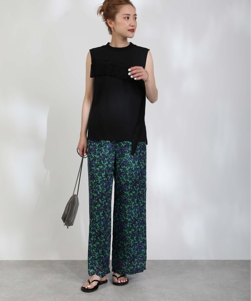 PICCIN（ピッチン）の「フラワー柄イージーパンツ（その他パンツ・レディース・オレンジ/グリーン・M）」の15枚目の写真