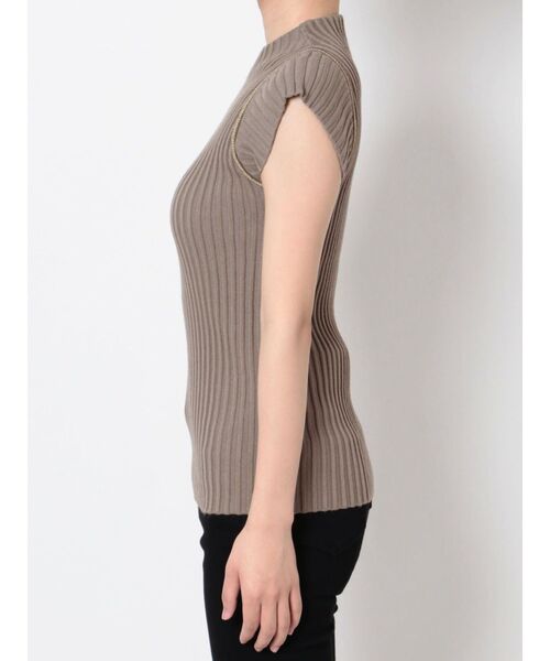 LAGUNAMOON（ラグナムーン）の「シアーハシゴラインニットプルオーバー（ニット/セーター・レディース・ブラック/ブルー/カーキ・FREE）」の5枚目の写真