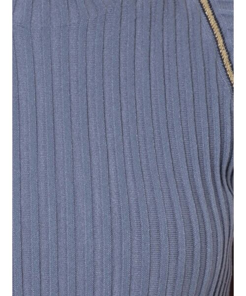 LAGUNAMOON（ラグナムーン）の「シアーハシゴラインニットプルオーバー（ニット/セーター・レディース・ブラック/ブルー/カーキ・FREE）」の12枚目の写真