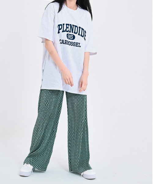 me+em select(ミームセレクト)の「SPLENDIDEロゴビッグTシャツ(Tシャツ/カットソー・レディース・ネイビー/オートミール/アイボリー・FREE)」の2枚目の写真