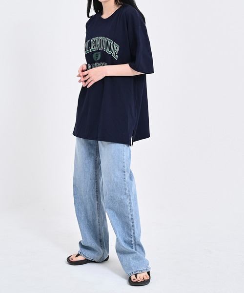 me+em select(ミームセレクト)の「SPLENDIDEロゴビッグTシャツ(Tシャツ/カットソー・レディース・ネイビー/オートミール/アイボリー・FREE)」の14枚目の写真