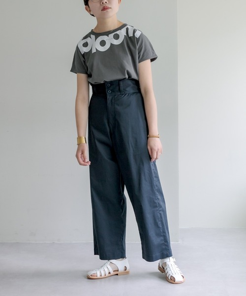 PUAL CE CIN（ピュアルセシン）の「オーガニックコットンプリントT（Tシャツ/カットソー・レディース・グレー/ナチュラル/グリーン・FREE）」の21枚目の写真