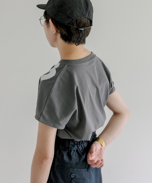 PUAL CE CIN（ピュアルセシン）の「オーガニックコットンプリントT（Tシャツ/カットソー・レディース・グレー/ナチュラル/グリーン・FREE）」の20枚目の写真