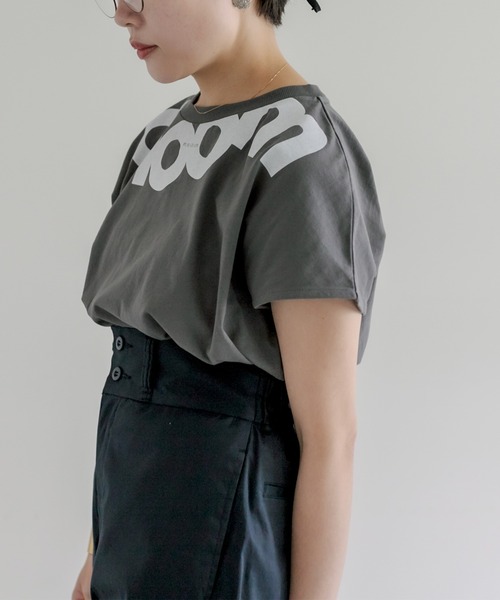 PUAL CE CIN（ピュアルセシン）の「オーガニックコットンプリントT（Tシャツ/カットソー・レディース・グレー/ナチュラル/グリーン・FREE）」の18枚目の写真