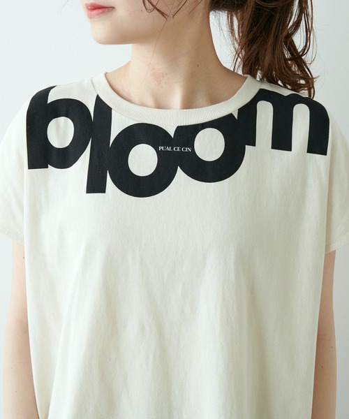 PUAL CE CIN（ピュアルセシン）の「オーガニックコットンプリントT（Tシャツ/カットソー・レディース・グレー/ナチュラル/グリーン・FREE）」の8枚目の写真