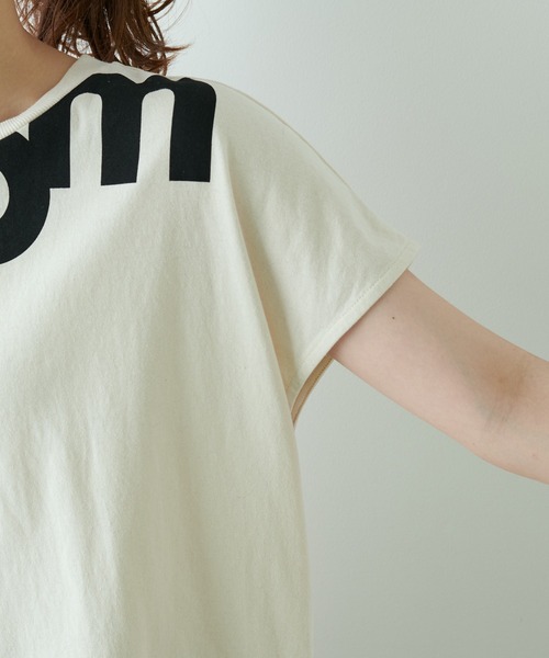 PUAL CE CIN（ピュアルセシン）の「オーガニックコットンプリントT（Tシャツ/カットソー・レディース・グレー/ナチュラル/グリーン・FREE）」の9枚目の写真