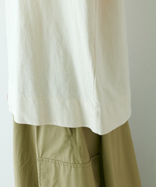 PUAL CE CIN（ピュアルセシン）の「オーガニックコットンプリントT（Tシャツ/カットソー・レディース・グレー/ナチュラル/グリーン・FREE）」の10枚目の写真