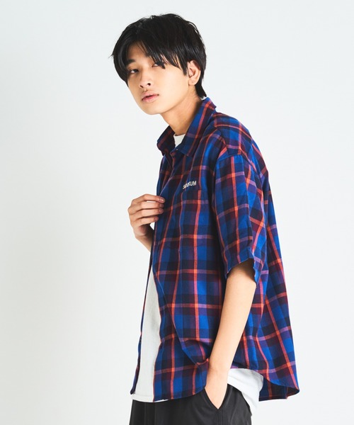 SKOOKUM（スクーカム）の「SKOOKUMチェックシャツ（シャツ/ブラウス・メンズ・ブルー・M/L）」の5枚目の写真