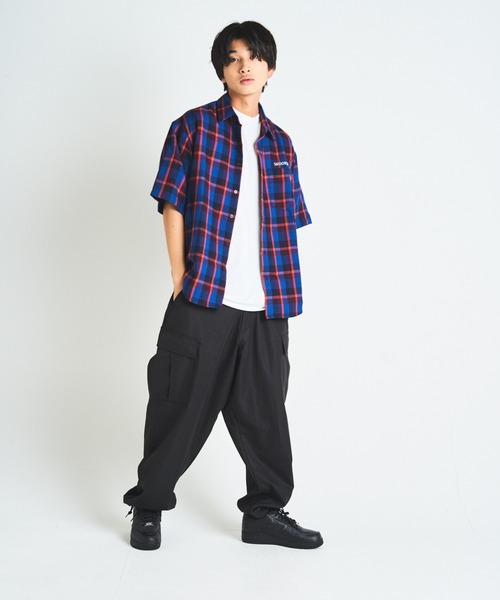 SKOOKUM（スクーカム）の「SKOOKUMチェックシャツ（シャツ/ブラウス・メンズ・ブルー・M/L）」の9枚目の写真