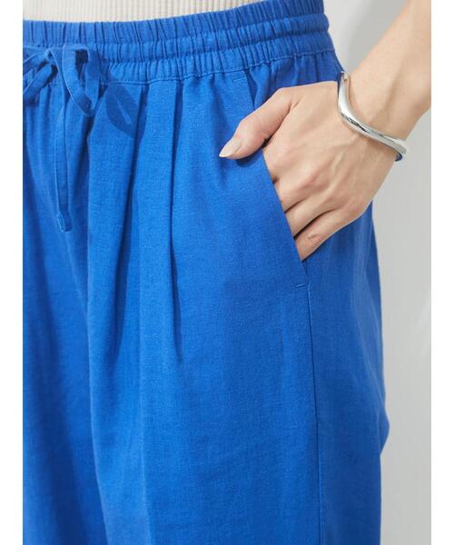 Green Parks(グリーンパークス)の「リネンゆるテーパードパンツ(その他パンツ・レディース・ブラウン/ブルー/ブラック・FREE)」の11枚目の写真