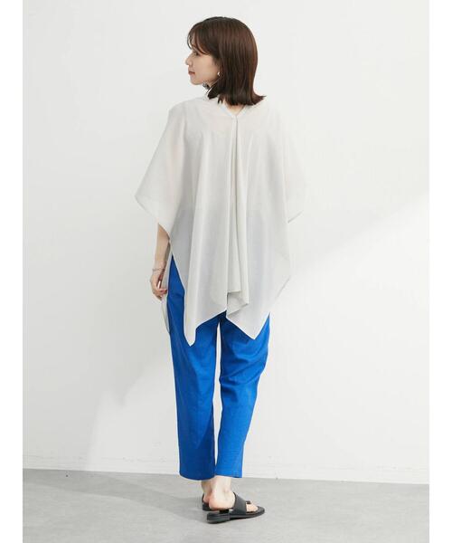 Green Parks(グリーンパークス)の「リネンゆるテーパードパンツ(その他パンツ・レディース・ブラウン/ブルー/ブラック・FREE)」の17枚目の写真