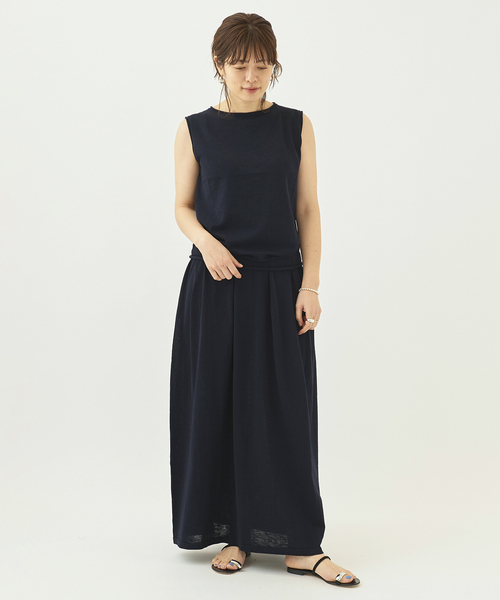 plage プラージュ 2ポケット デザイン ニットワンピース M114 Plage(プラージュ) 22AWスーパーファインウールカシミヤ