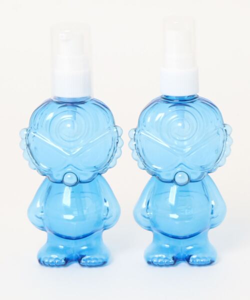 ヒステリックミニ　ノベルティ　ディスペンサーボトル　水色 HYSTERIC MINI（ヒステリックミニ）の「プッシュポンプ&スプレー