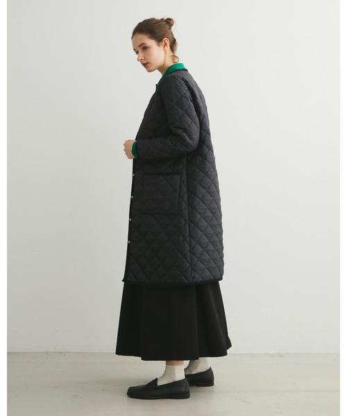 Traditional Weatherwear(トラディショナルウェザーウェア)の「ARKLEY LONG(その他アウター・レディース・ネイビー/カーキ/アイボリー/ブラック×ブラック/ベージュ系その他・36/34/32/38)」の14枚目の写真