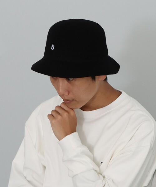 BEAMS HEART（ビームスハート）の「BEAMS HEART / ポリエステル サーモ メトロハット（ハット・メンズ・ブラック/ベージュ・ONE SIZE）」の13枚目の写真