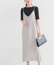 プリーツキャミワンピース