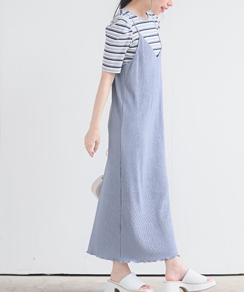 rps（アールピーエス）の「プリーツキャミワンピース（ワンピース・レディース・ブラック/モカ/ライトベージュ/グレイッシュブルー/ブラック系その他2・フリー）」の5枚目の写真