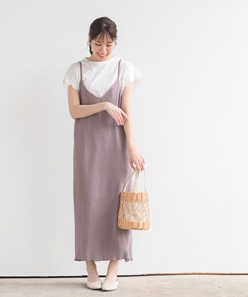 rps（アールピーエス）の「プリーツキャミワンピース（ワンピース・レディース・ブラック/モカ/ライトベージュ/グレイッシュブルー/ブラック系その他2・フリー）」の18枚目の写真