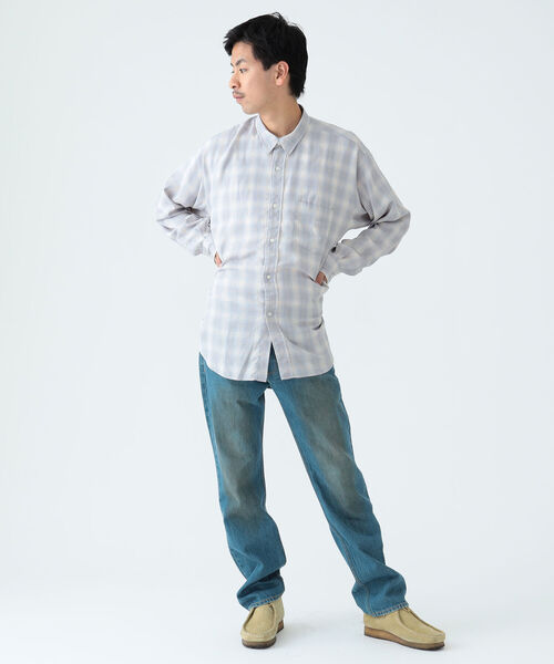 BEAMS（ビームス）の「BEAMS / テトロンレーヨン イージー ミニレギュラーシャツ（シャツ/ブラウス・メンズ・アッシュ/ネイビー/グレー・XL/S/L/M）」の8枚目の写真