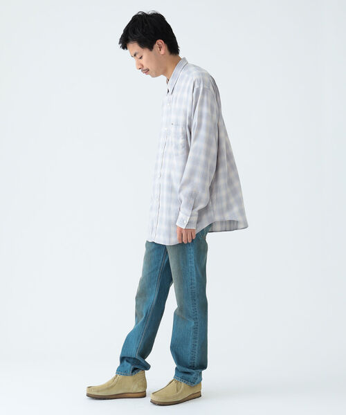 BEAMS（ビームス）の「BEAMS / テトロンレーヨン イージー ミニレギュラーシャツ（シャツ/ブラウス・メンズ・アッシュ/ネイビー/グレー・XL/S/L/M）」の9枚目の写真