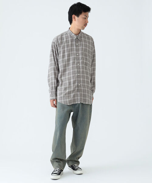 BEAMS（ビームス）の「BEAMS / テトロンレーヨン イージー ミニレギュラーシャツ（シャツ/ブラウス・メンズ・アッシュ/ネイビー/グレー・XL/S/L/M）」の11枚目の写真
