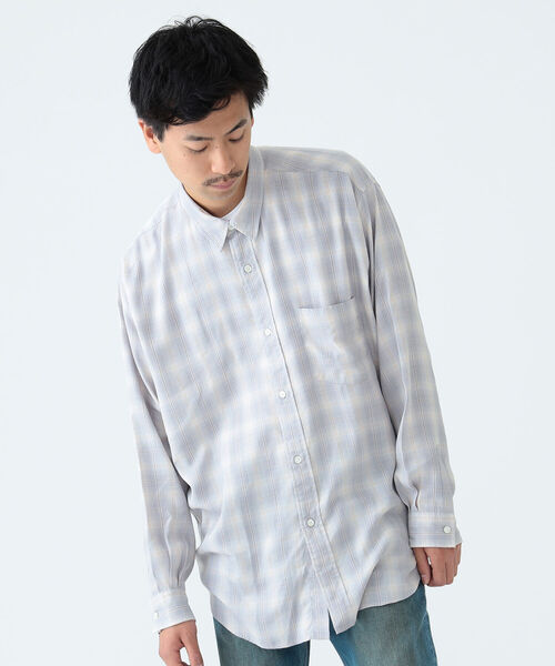 BEAMS（ビームス）の「BEAMS / テトロンレーヨン イージー ミニレギュラーシャツ（シャツ/ブラウス・メンズ・アッシュ/ネイビー/グレー・XL/S/L/M）」の15枚目の写真