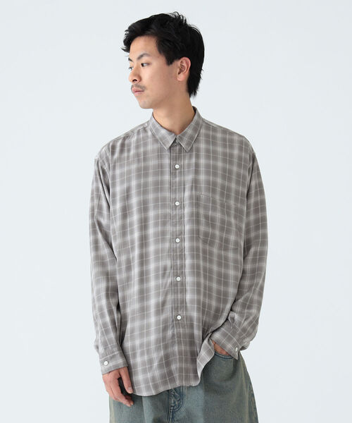 BEAMS（ビームス）の「BEAMS / テトロンレーヨン イージー ミニレギュラーシャツ（シャツ/ブラウス・メンズ・アッシュ/ネイビー/グレー・XL/S/L/M）」の16枚目の写真